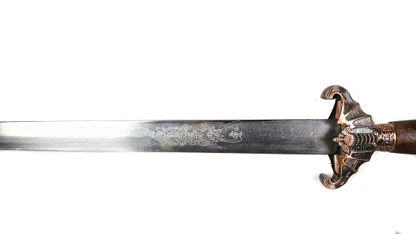 Tai Chi Schwert Übungsschwert mit Holzscheide braun